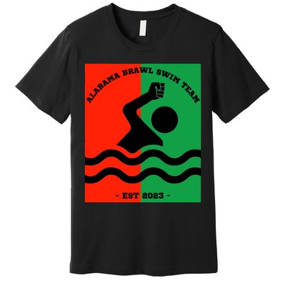Montgomery Alabama Brawl Swim Team Graphic Tee Top Premium T-Shirt