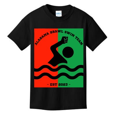 Montgomery Alabama Brawl Swim Team Graphic Tee Top Kids T-Shirt