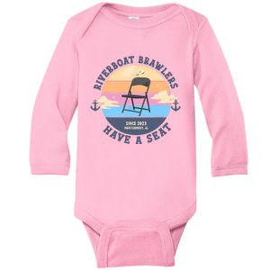 Montgomery Alabama Boat Fight Riverboat Brawl Folding Chair Baby Long Sleeve Bodysuit