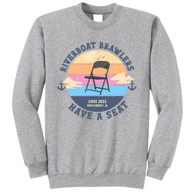 Montgomery Alabama Boat Fight Riverboat Brawl Folding Chair Tall Sweatshirt