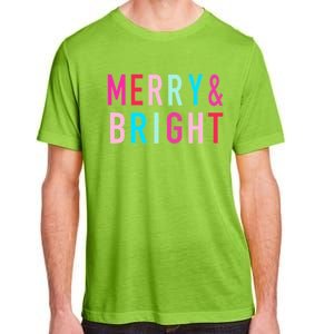 Merry And Bright Christmas Cute Gift Adult ChromaSoft Performance T-Shirt