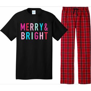 Merry And Bright Christmas Cute Gift Pajama Set