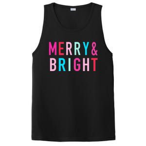 Merry And Bright Christmas Cute Gift PosiCharge Competitor Tank