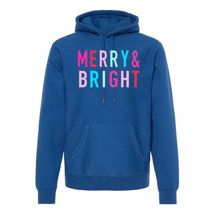 Merry And Bright Christmas Cute Gift Premium Hoodie