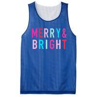 Merry And Bright Christmas Cute Gift Mesh Reversible Basketball Jersey Tank