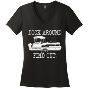 Montgomery Alabama Boat Dock Brawl Funny Dock Fight Meme Women's V-Neck T-Shirt