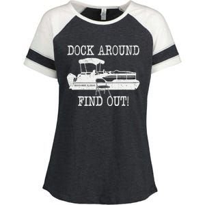 Montgomery Alabama Boat Dock Brawl Funny Dock Fight Meme Enza Ladies Jersey Colorblock Tee