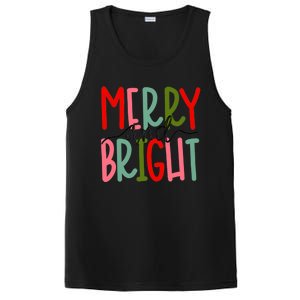 Merry And Bright Christmas Cute Meaningful Gift PosiCharge Competitor Tank