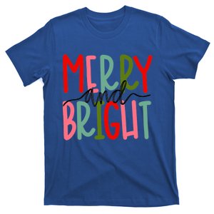 Merry And Bright Christmas Cute Meaningful Gift T-Shirt