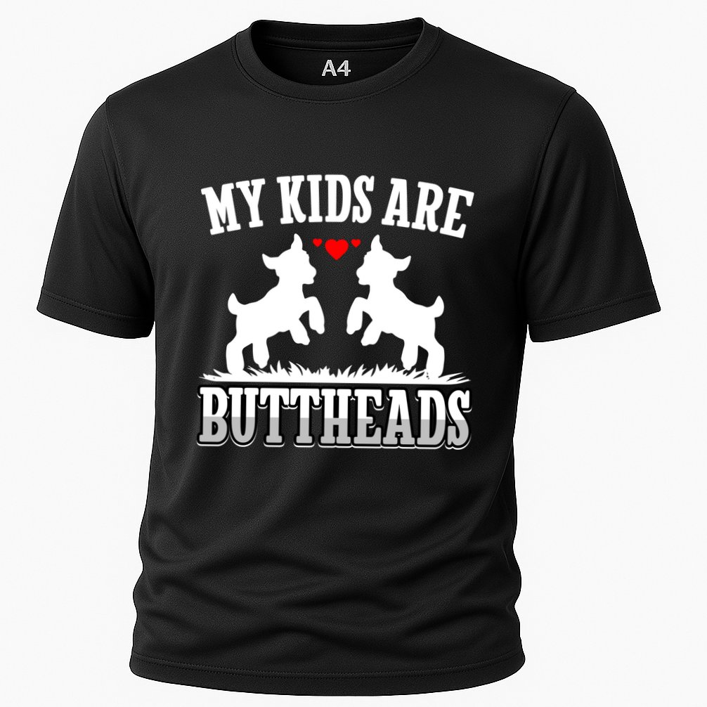 My Are Buttheads Funny Goat Lover Goat Mom Farmer Meaningful Gift Cooling Performance Crew T-Shirt