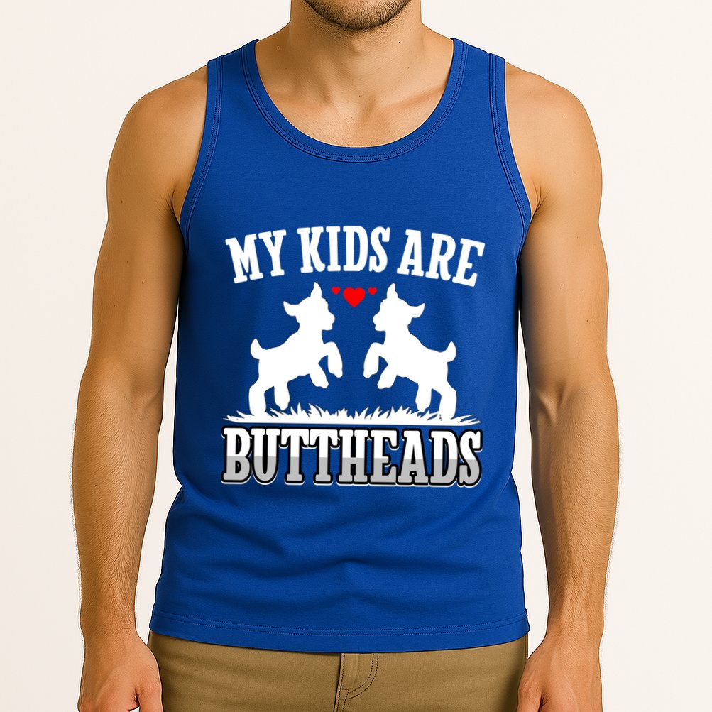 My Are Buttheads Funny Goat Lover Goat Mom Farmer Meaningful Gift Tank Top