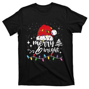 Merry And Bright Christmas Lights Xmas T-Shirt