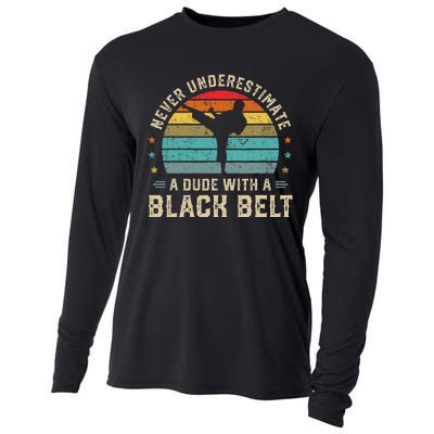 Martial Arts Black Belt Karate Jiu Jitsu Taekwondo Gifts Cooling Performance Long Sleeve Crew