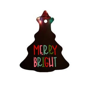 Merry And Bright Christmas Ceramic Tree Ornament