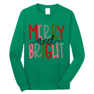 Merry And Bright Christmas Long Sleeve Shirt