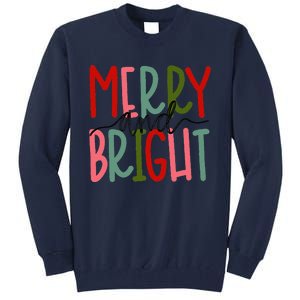 Merry And Bright Christmas Tall Sweatshirt