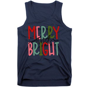 Merry And Bright Christmas Tank Top