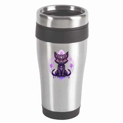 Mystical Anime Black Cat Super Fan Gift 16oz Travel Tumbler