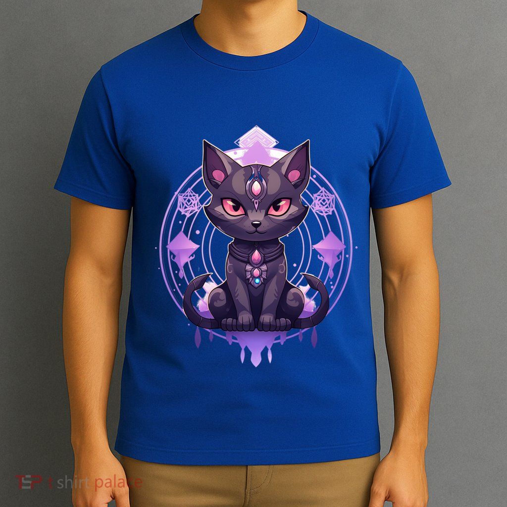 Mystical Anime Black Cat Super Fan Gift T-Shirt