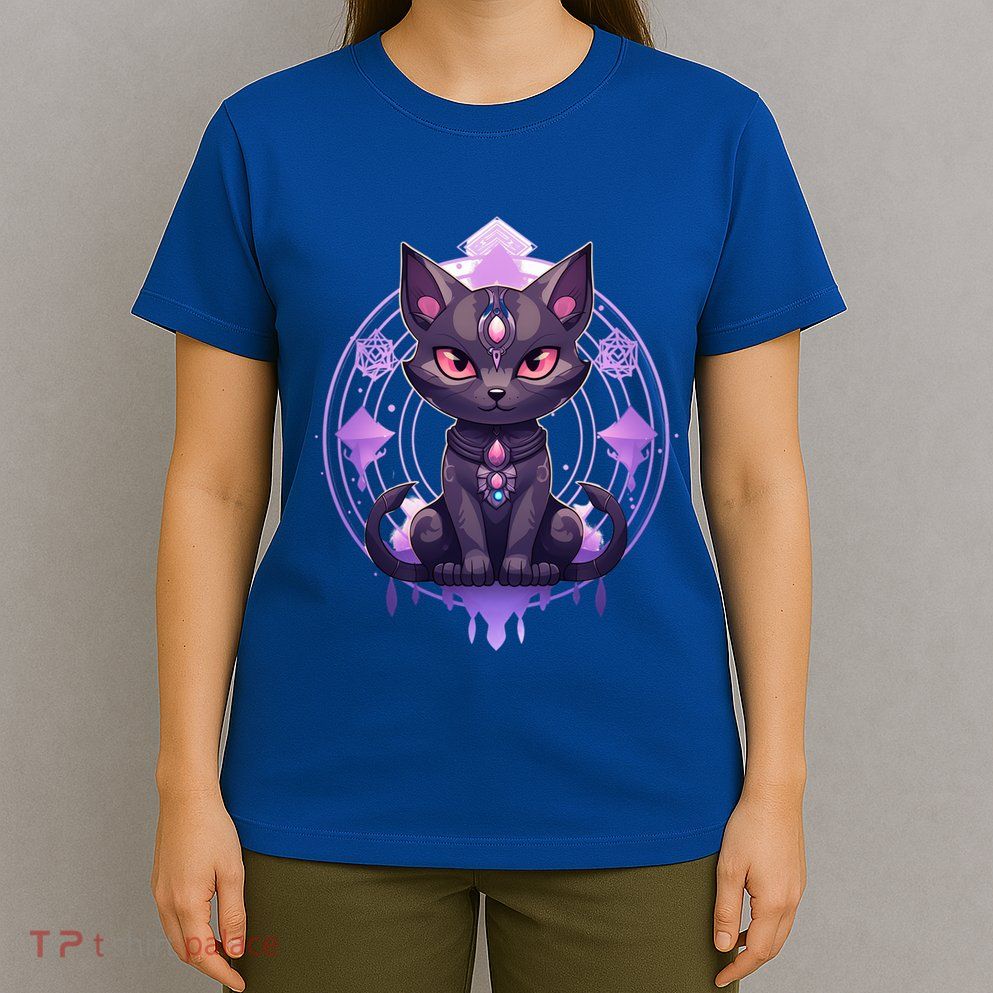 Mystical Anime Black Cat Super Fan Gift T-Shirt