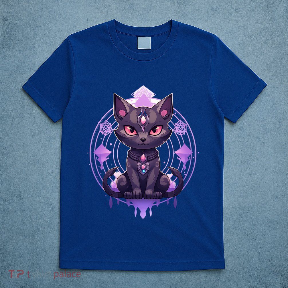Mystical Anime Black Cat Super Fan Gift T-Shirt