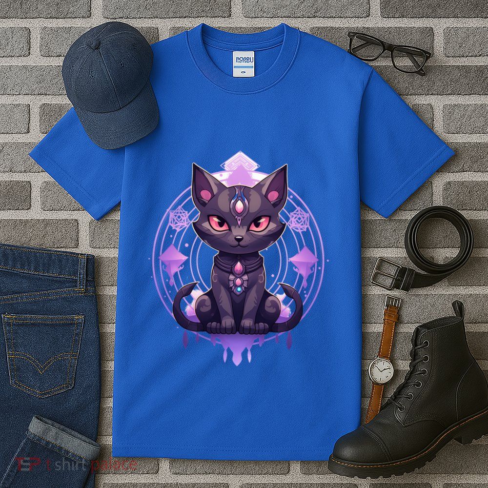 Mystical Anime Black Cat Super Fan Gift Tall T-Shirt