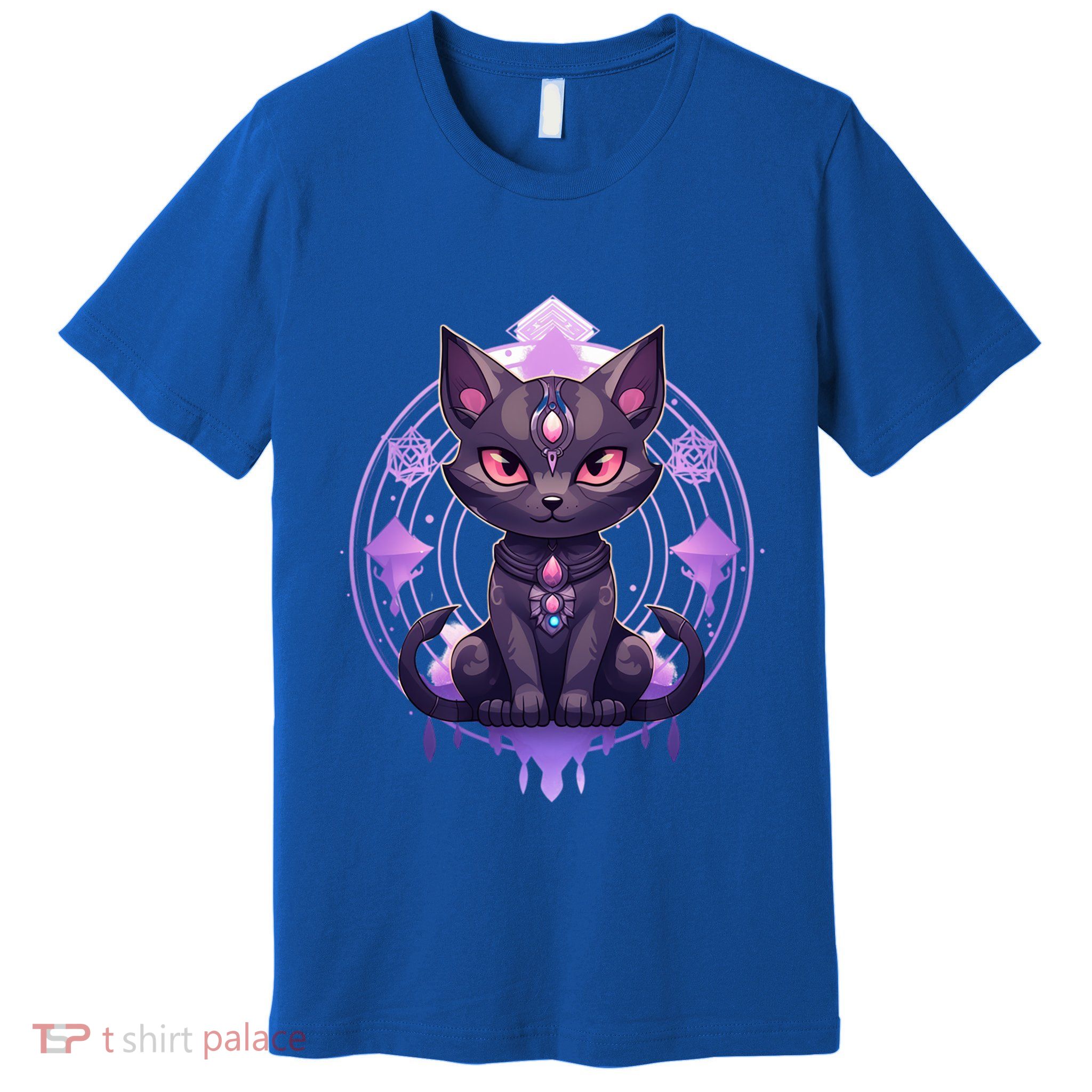 Mystical Anime Black Cat Super Fan Gift Premium T-Shirt