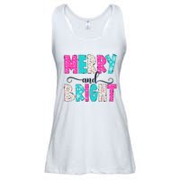 Merry And Bright Christmas Cute Family Xmas Holiday Ladies Essential Flowy Tank