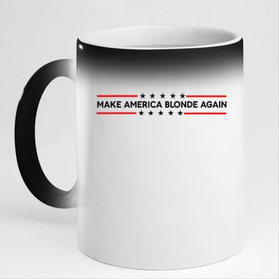 Make America Blonde Again 11oz Black Color Changing Mug