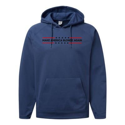 Make America Blonde Again Performance Fleece Hoodie