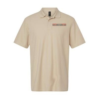 Make America Blonde Again Softstyle Adult Sport Polo