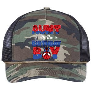 Matching Aunt Birthday Boy Retro Rope Trucker Hat Cap