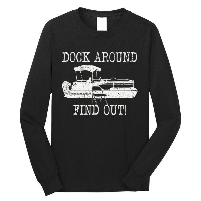 Montgomery Alabama Boat Dock Brawl Funny Dock Fight Meme Long Sleeve Shirt