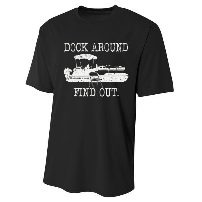 Montgomery Alabama Boat Dock Brawl Funny Dock Fight Meme Performance Sprint T-Shirt