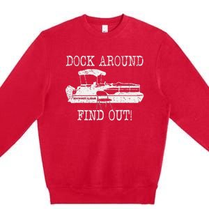 Montgomery Alabama Boat Dock Brawl Funny Dock Fight Meme Premium Crewneck Sweatshirt