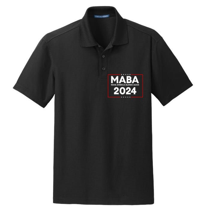 Make America Blonde Again Dry Zone Grid Polo