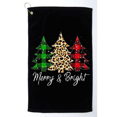 Merry and bright christmas family pajamas matching Platinum Collection Golf Towel