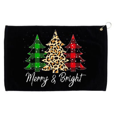 Merry and bright christmas family pajamas matching Grommeted Golf Towel