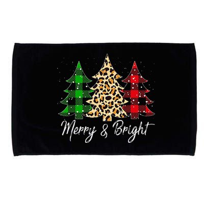 Merry and bright christmas family pajamas matching Microfiber Hand Towel