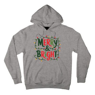 Merry And Bright Christmas Light Tall Hoodie