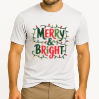 Merry And Bright Christmas Light Cooling Performance Crew T-Shirt