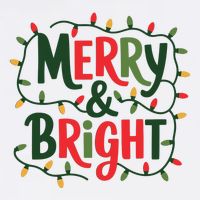Merry And Bright Christmas Light Cooling Performance Crew T-Shirt