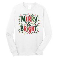 Merry And Bright Christmas Light Long Sleeve Shirt