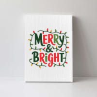 Merry And Bright Christmas Light Canvas