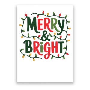 Merry And Bright Christmas Light Poster