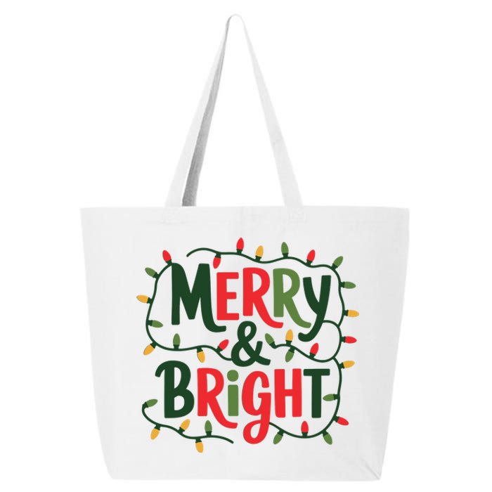 Merry And Bright Christmas Light 25L Jumbo Tote