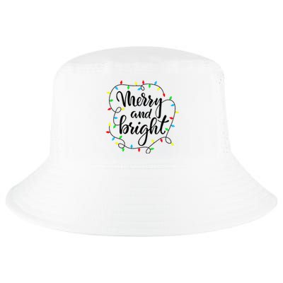 Merry and bright christmas family pajamas matching  Cool Comfort Performance Bucket Hat