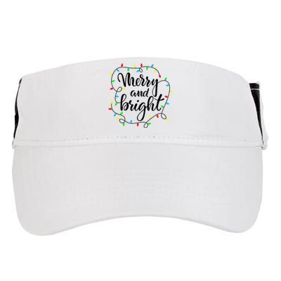 Merry and bright christmas family pajamas matching  Adult Drive Performance Visor