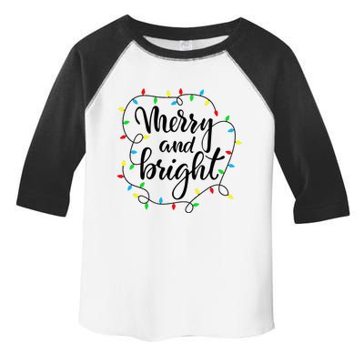 Merry and bright christmas family pajamas matching  Toddler Fine Jersey T-Shirt