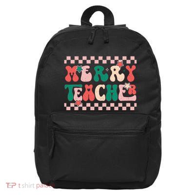 Merry And Bright Festive Graphic 16 in Basic Backpack
